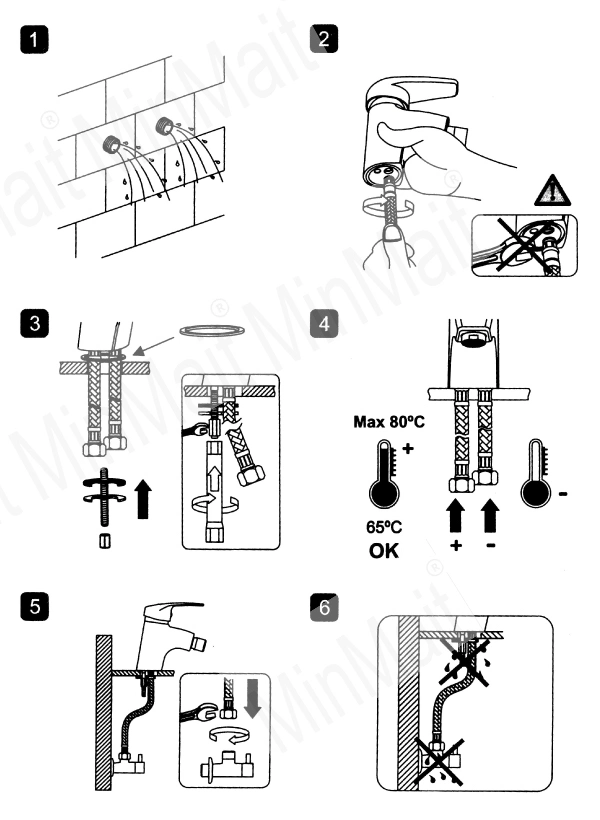 Zinc Basin Mixer Faucet Sanitary Ware Zp-MP001