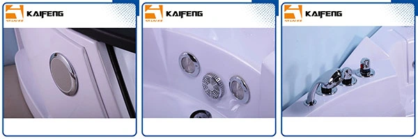 Modern Corner Massage Whirlpool Bathtub (KF-623)